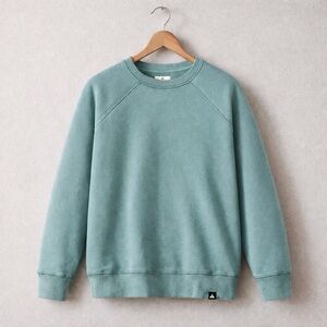 American Giant Classic Crewneck Sweatshirt Color Hydro Teal, Medium French Terry